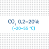 Regulierung CO2 0,2-20 % (-20 bis 55 °C) ohne Dekontaminierung
